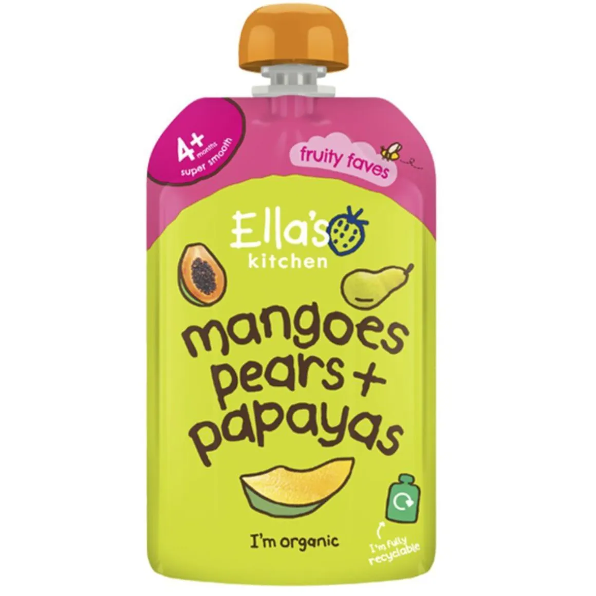 ELLA S SOSE 4KK MANGO PÄÄRYNÄ PAPAIJA LUOMU 120 G