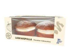 ELOSEN LASKIAISPULLA MANSIKKA-VALKOSUKLAA 2KPL 210 G