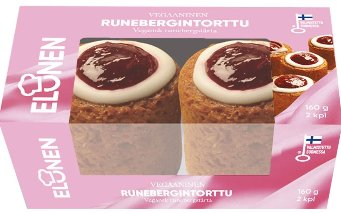 ELOSEN RUNEBERGINTORTTU VEGE 2KPL 160 G