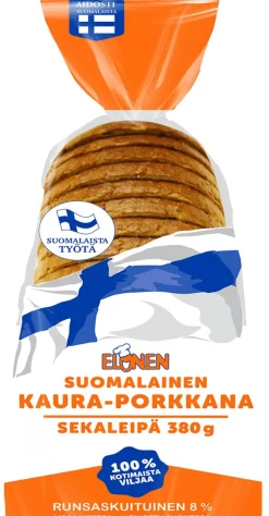 ELOSEN SUOMALAINEN KAURA-PORKKANA SEKALEIPÄ 380 G