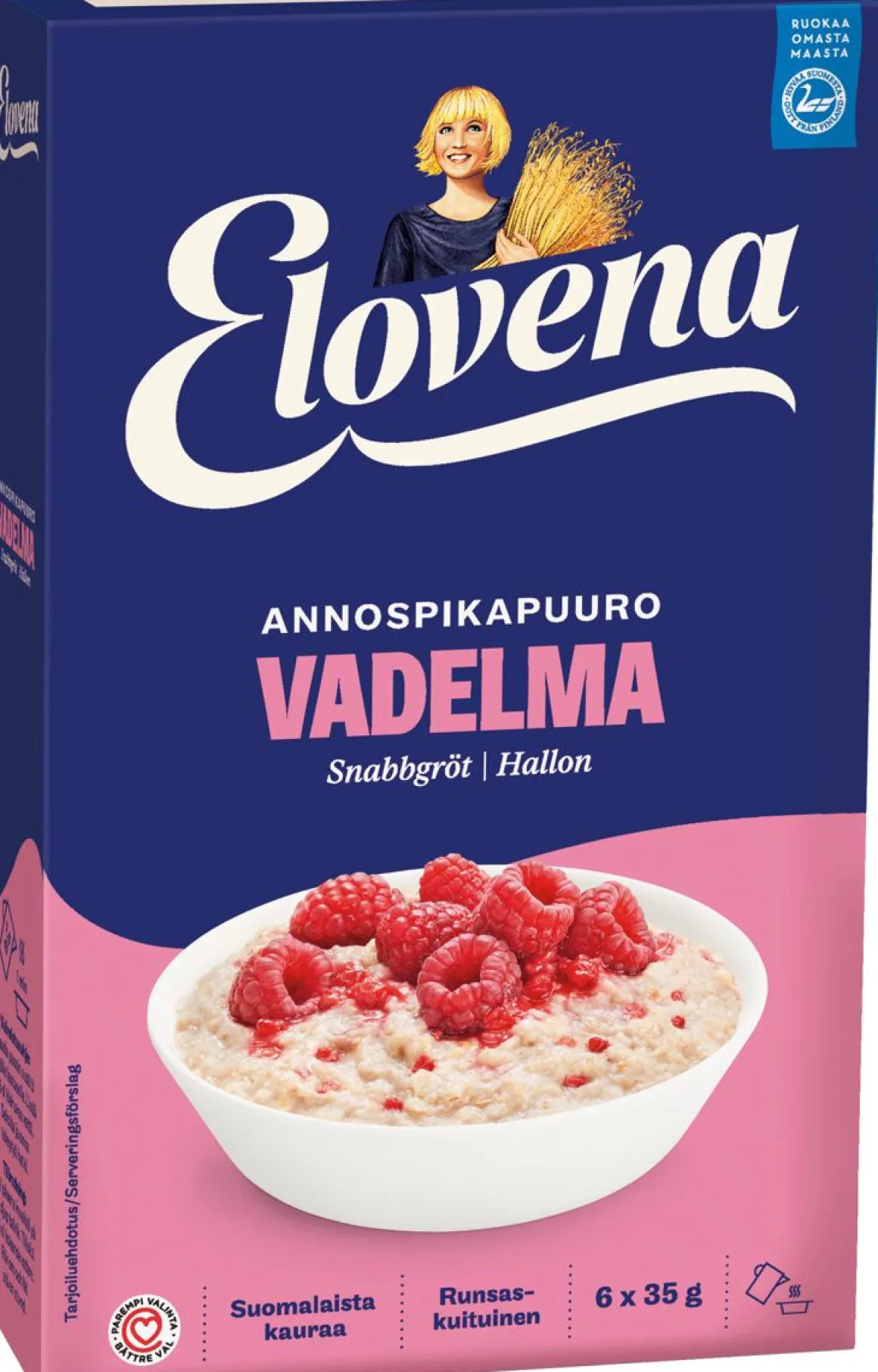 ELOVENA HETKI VADELMA ANNOSPIKAPUURO 210 G