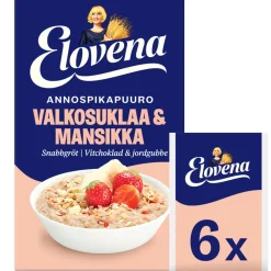 ELOVENA HETKI VALKOSUKLAA-MANSIKKA ANNOSPIKAPUURO 210 G