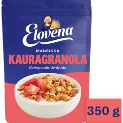 ELOVENA MANSIKKA KAURAGRANOLA 350 G