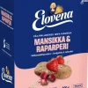 ELOVENA MANSIKKA-RAPARPERI VÄLIPALAKEKSI 100% KAURAA 10-PACK 3