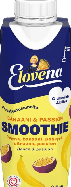 ELOVENA SMOOTHIE BANAANI-PASSION 250 ML