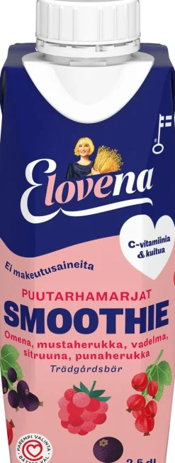 ELOVENA SMOOTHIE PUUTARHAMARJAT 250 ML