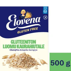 ELOVENA TÄYSJYVÄKAURAHIUTALE LUOMU GLUTEENITON 500 G