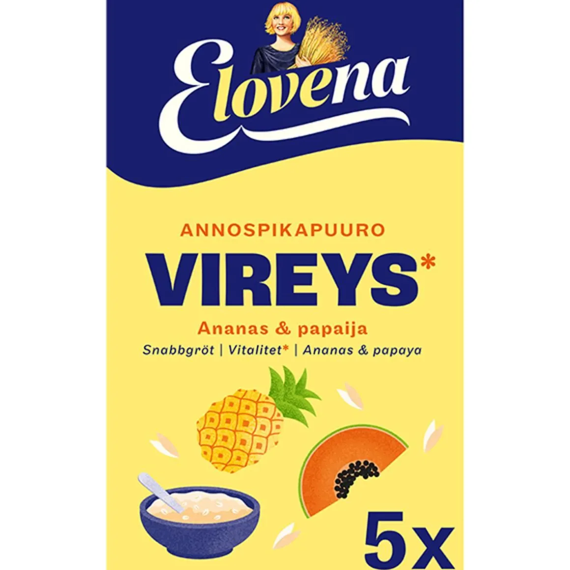 ELOVENA VIREYS PAPAIJA & ANANAS ANNOSPIKAPUURO 175 G