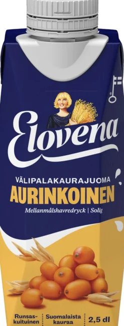ELOVENA VÄLIPALAKAURAJUOMA AURINKOINEN 250 ML