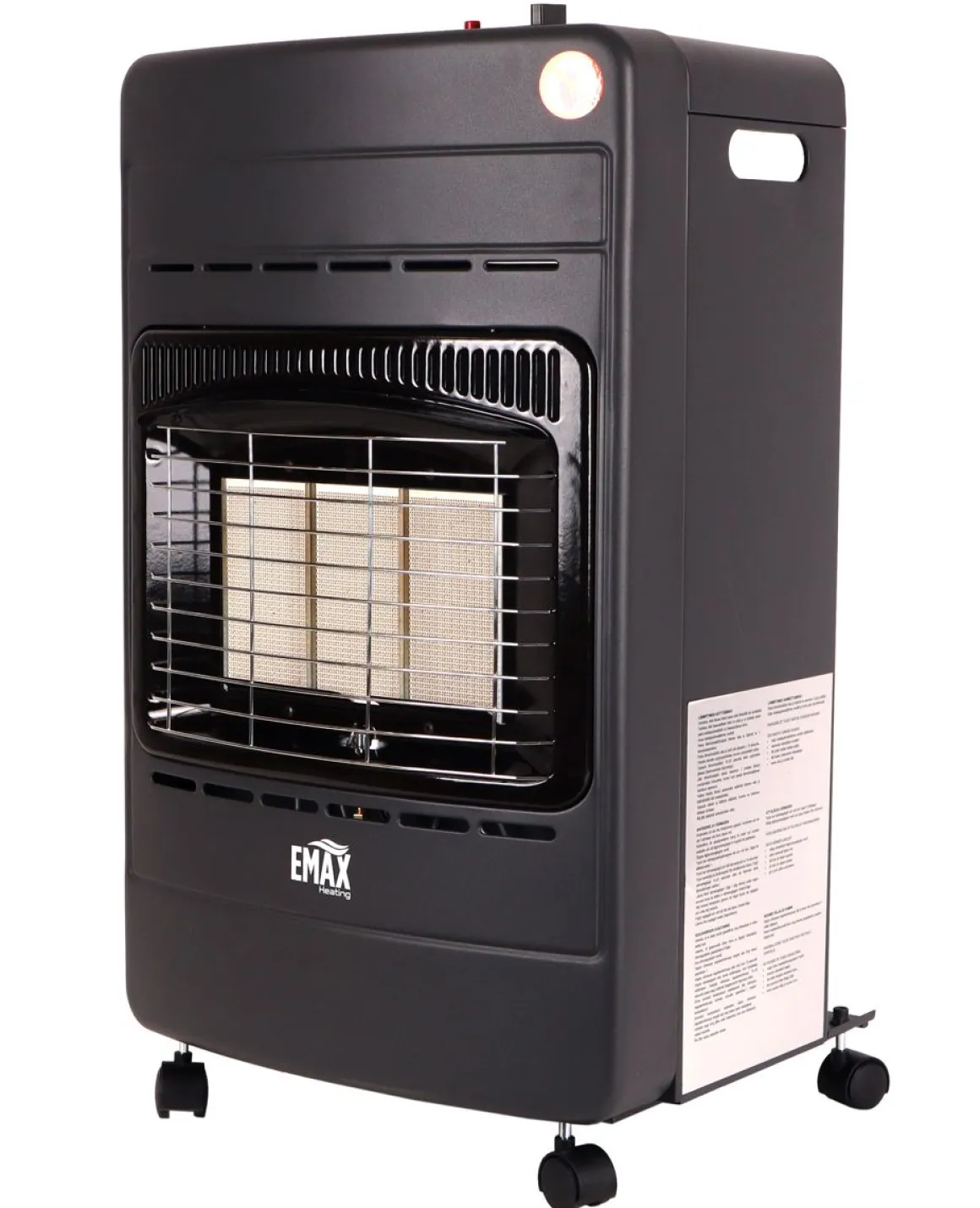 EMAX HEATING KAASULÄMMITIN 4.2KW KOKOONTAITTUVA, MUSTA
