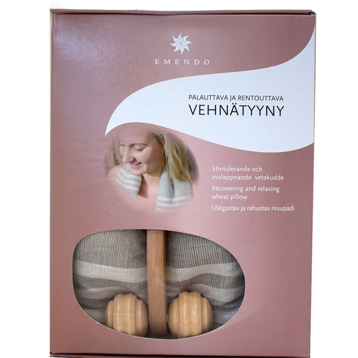 EMENDO VEHNÄTYYNY NATURAL PIENI + HIERONTARULLA