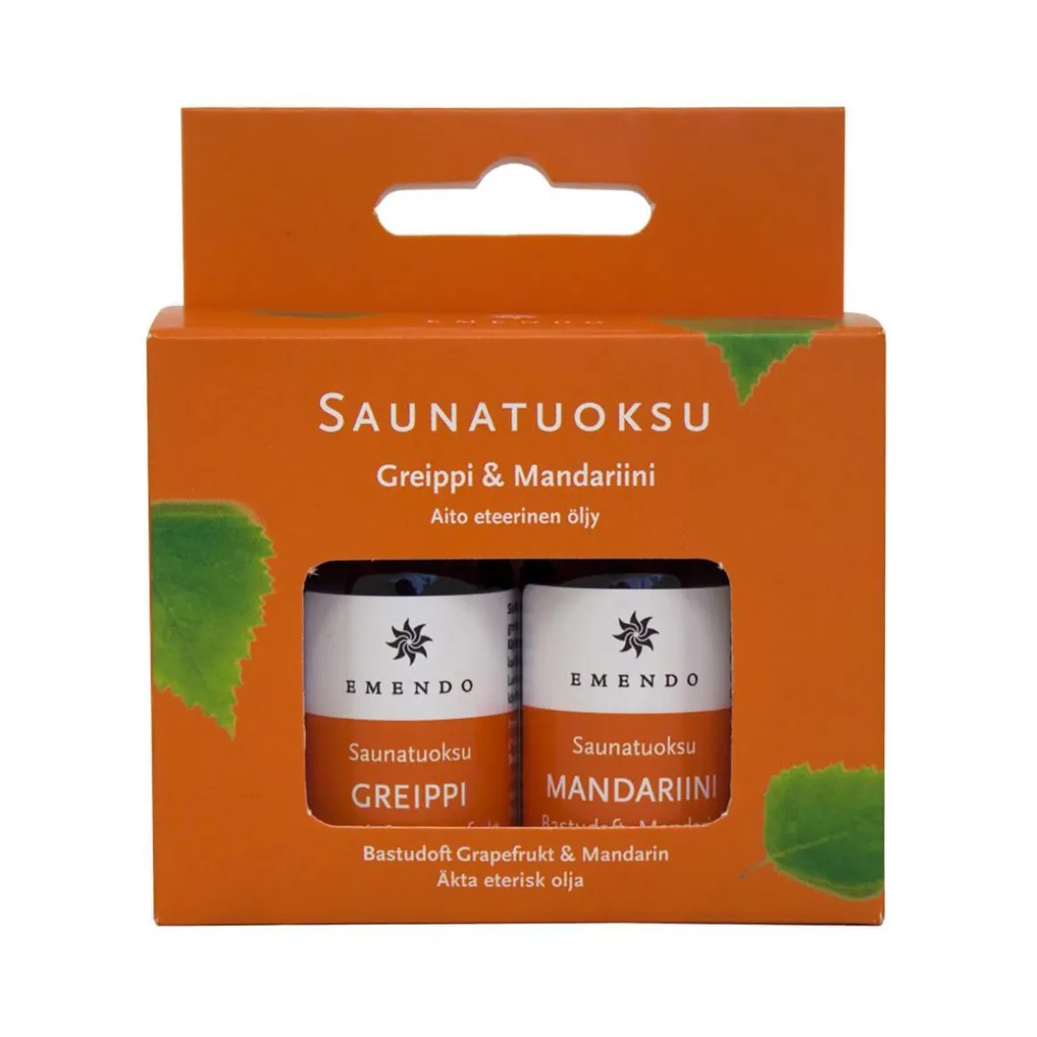 EMENDO SAUNATUOKSUT GREIPPI JA MANDARIINI 2 X 10 ML 20 ML