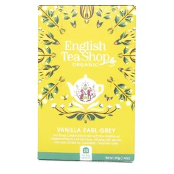 ENGLISH TEA SHOP MUSTA TEE VANILLA EARL GREY 20 PSS LUOMU 40 G