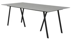 ENVY PUUTARHAPÖYTÄ 200X100CM MUSTA/HARMAA