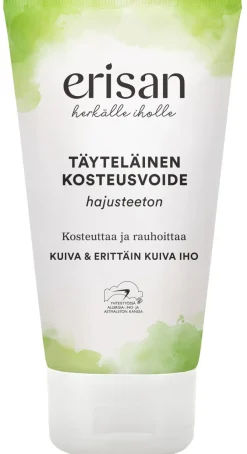 ERISAN TÄYTELÄINEN KOSTEUSVOIDE HERKÄLLE IHOLLE HAJUSTAMATON 150 ML