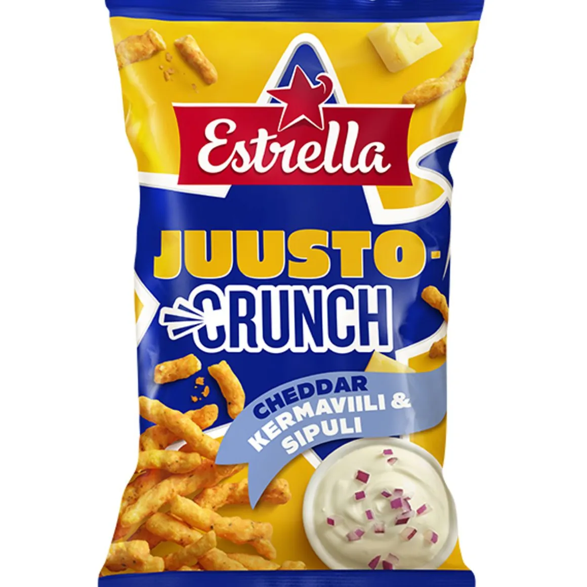 ESTRELLA JUUSTO-CRUNCH KERMAVIILI & SIPULI 200 G