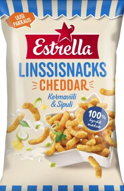 ESTRELLA LINSSISNACKS SOURCREAM & ONION 125 G