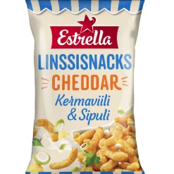 ESTRELLA LINSSISNACKS SOURCREAM & ONION 125 G