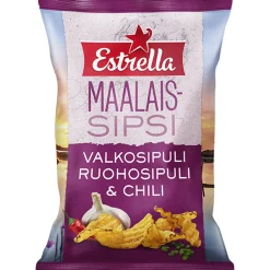 ESTRELLA MAALAISSIPSI VALKOSIPULI, RUOHOSIPULI & CHILI 180 G