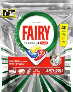 FAIRY PLATINUM PLUS, ALL IN ONE LEMON KONETISKITABLETIT 40 TABL 40
