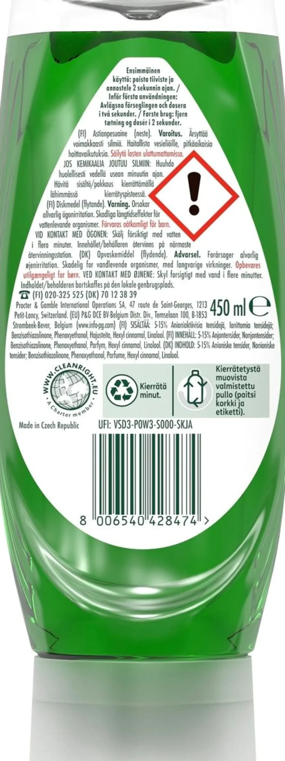 FAIRY KÄSITISKIAINE MAC POWER ORIGINAL 450 ML