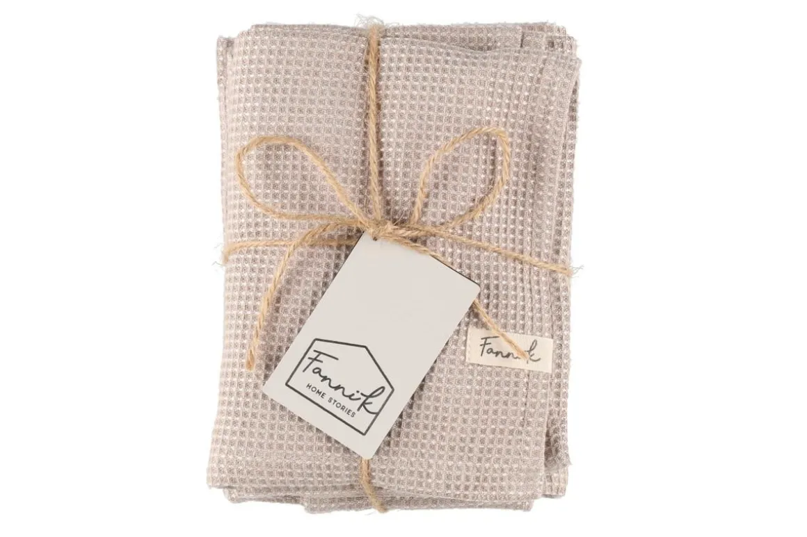 FANNI K KEITTIÖPYYHE BAMBOO 50X70CM 2KPL BEIGE