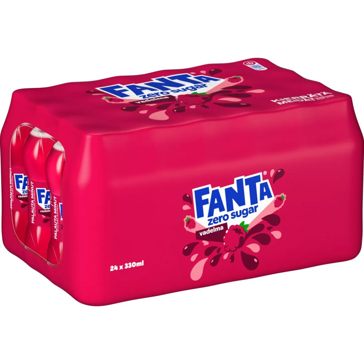 FANTA ZERO VADELMA 0,33 KMP 24-PACK 7,92 L