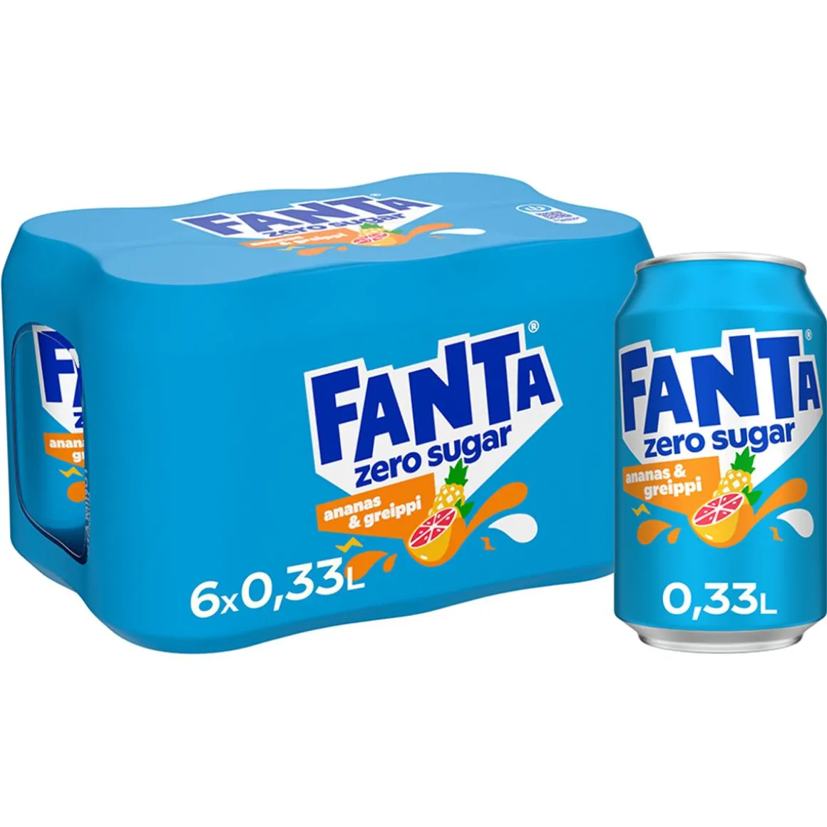 FANTA ZERO ANANAS GREIPPI 0,33 TLK 6-PACK 1,98 L
