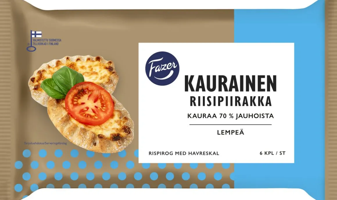 FAZER KAURAINEN RIISIPIIRAKKA 6KPL 420 G