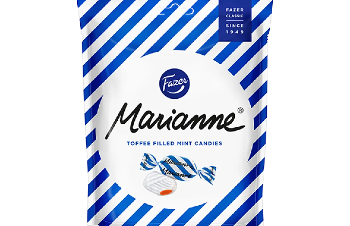 FAZER MARIANNE TOFFEE PIPARMINTTUTOFFEE KARKKIPUSSI 220 G