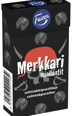 FAZER MERKKARI MINILANTIT SALMIAKKIPASTILLIT 38 G