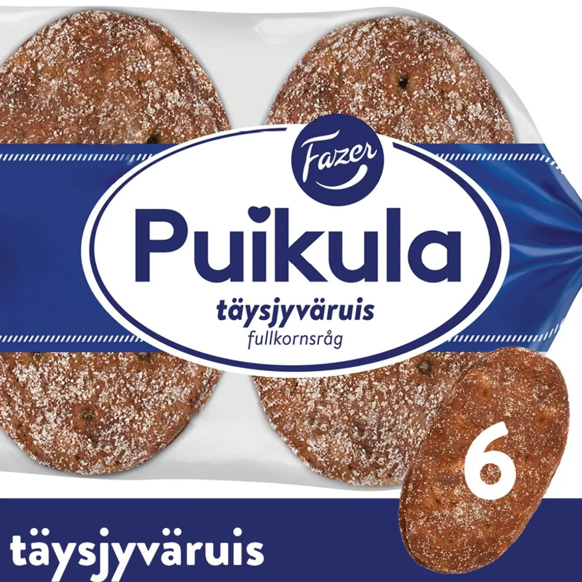 FAZER PUIKULA TÄYSRJYVÄRUIS 6KPL 330 G