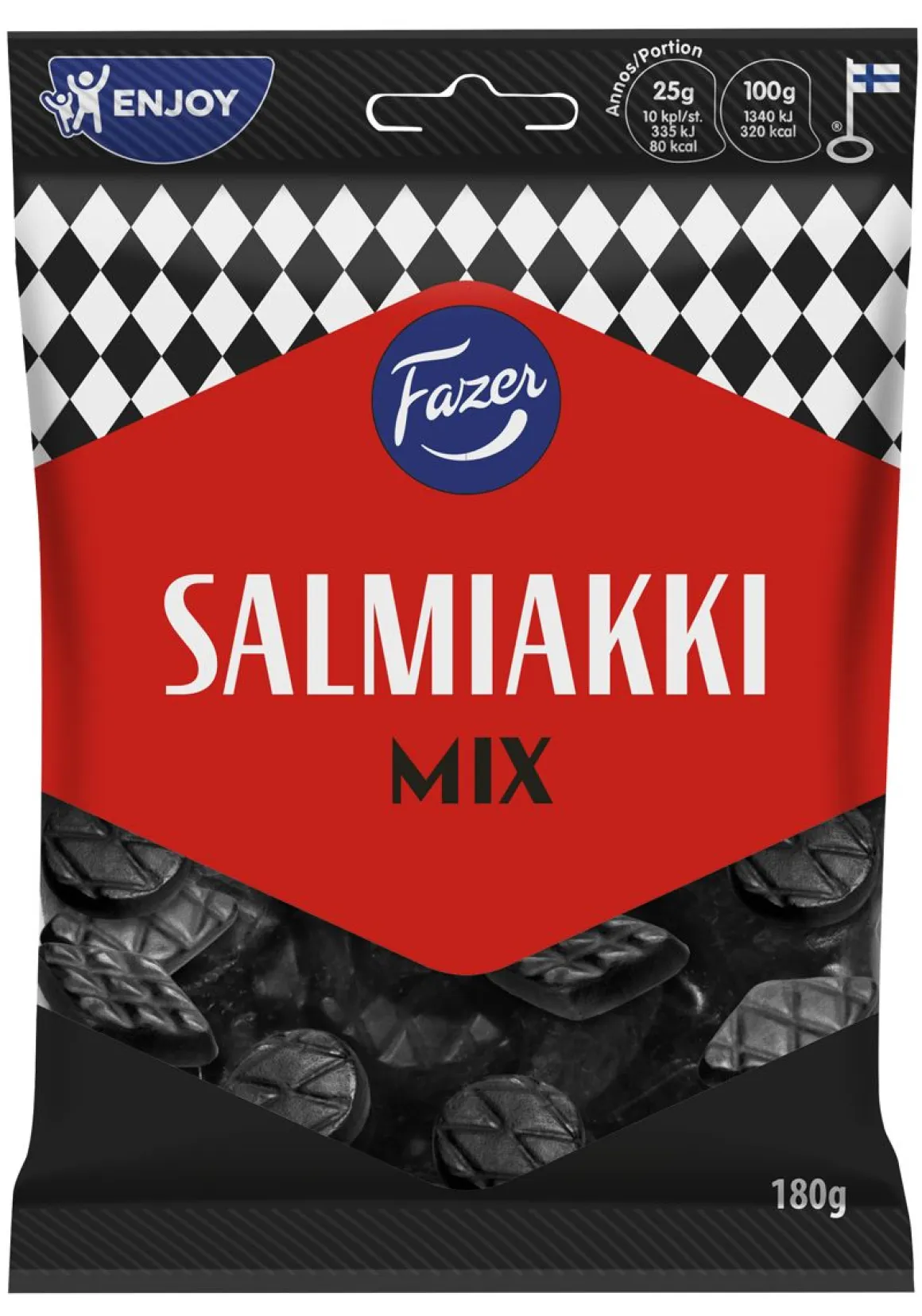FAZER SALMIAKKI MIX KARKKIPUSSI 180 G