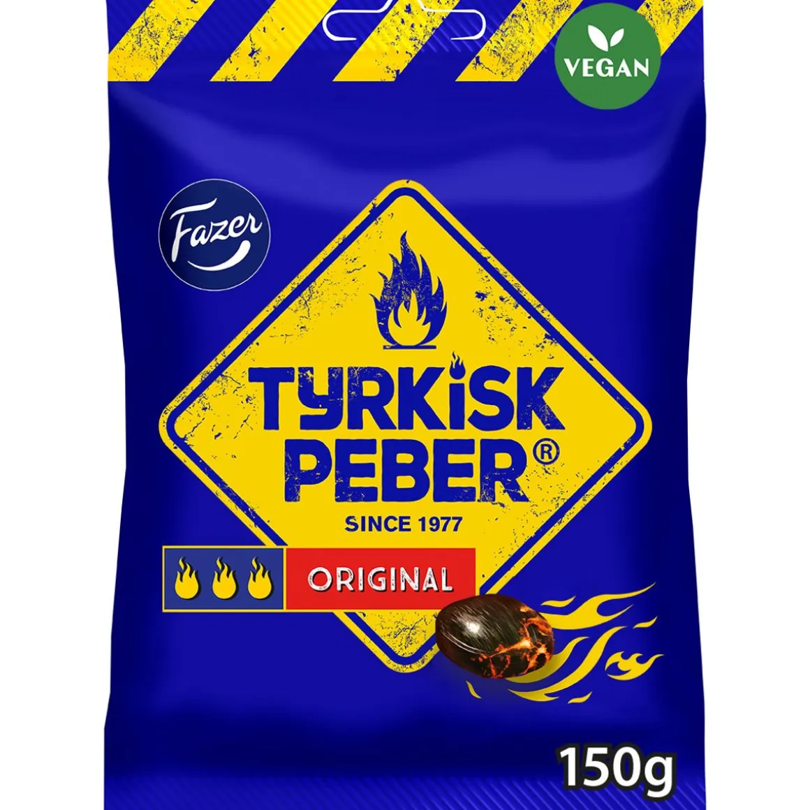 FAZER TYRKISK PEBER ORIGINAL KARKKIPUSSI 150 G