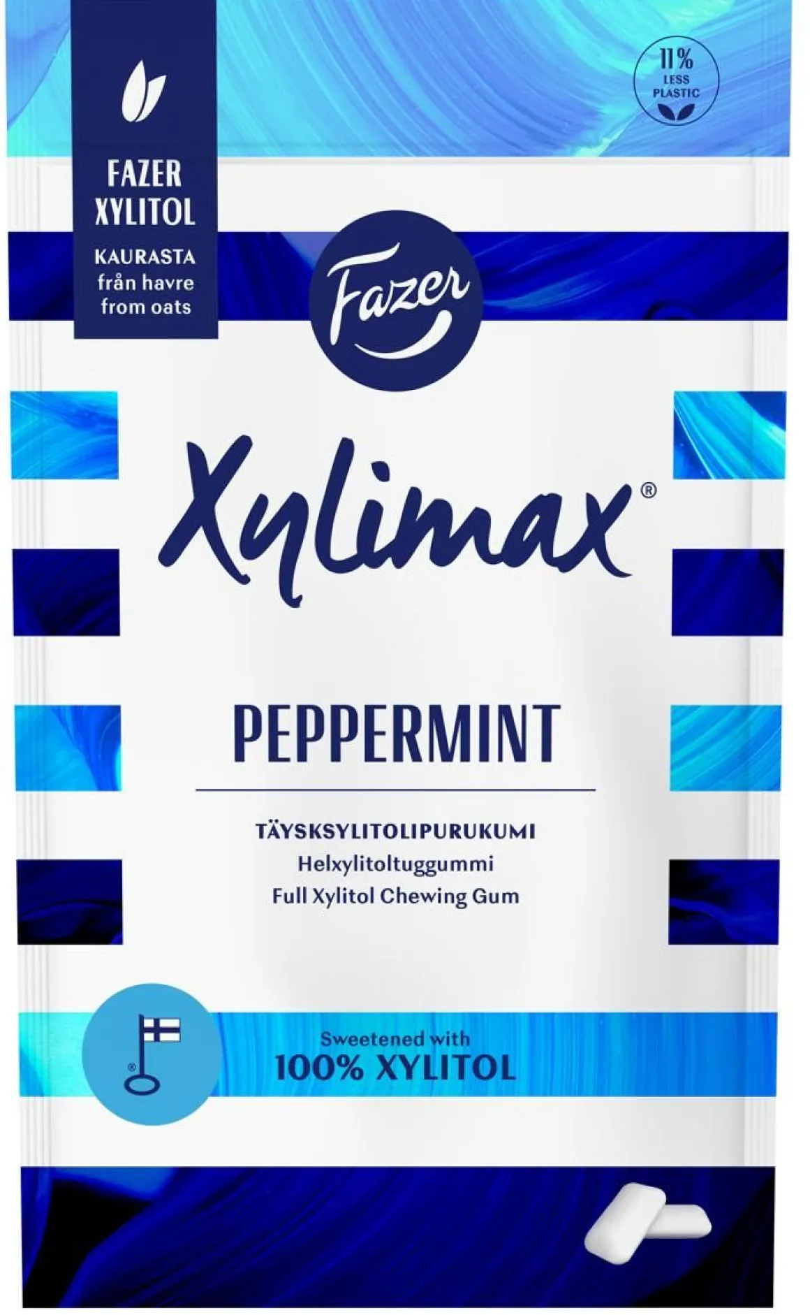 FAZER XYLIMAX PRO PIPARMINTTU TÄYSKSYLITOLIPURUKUMI 80 G