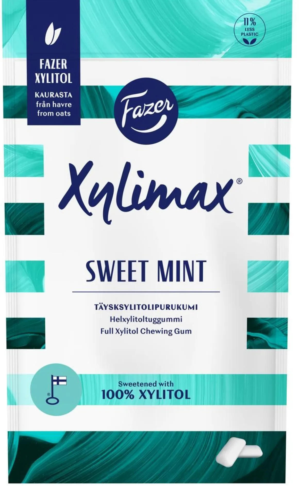FAZER XYLIMAX PRO SWISS MINT TÄYSKSYLITOLIPURUKUMI 80 G