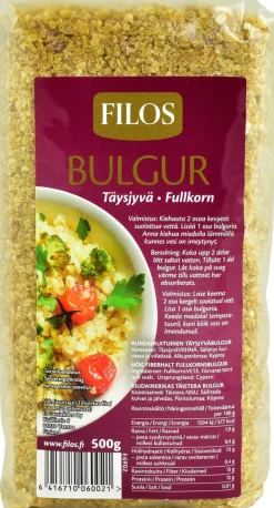 FILOS RUNSASKUITUINEN TÄYSJYVÄBULGUR 500 G