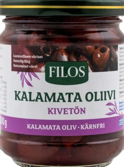 FILOS KALAMATA OLIIVI KIVETÖN SUOLAVEDESSÄ 100 G