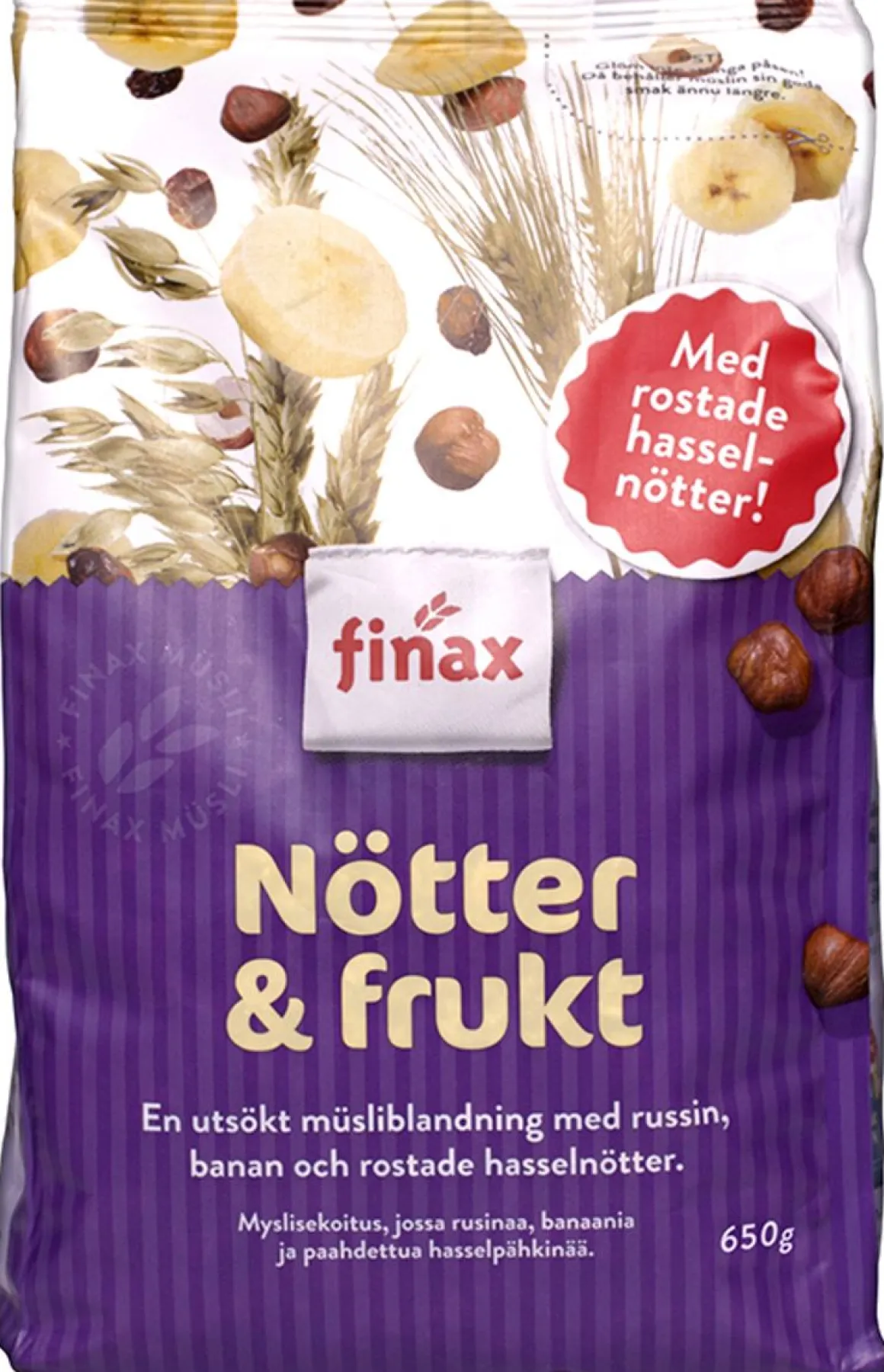 FINAX MYSLI PÄHKINÄ-HEDELMÄ 650 G