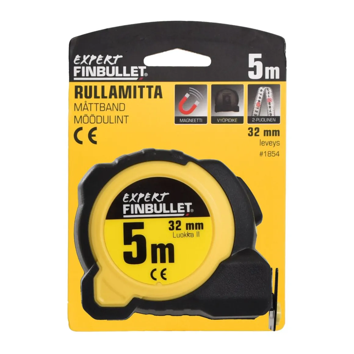 FINBULLET RULLAMITTA 5 M X 32 MM MIDII