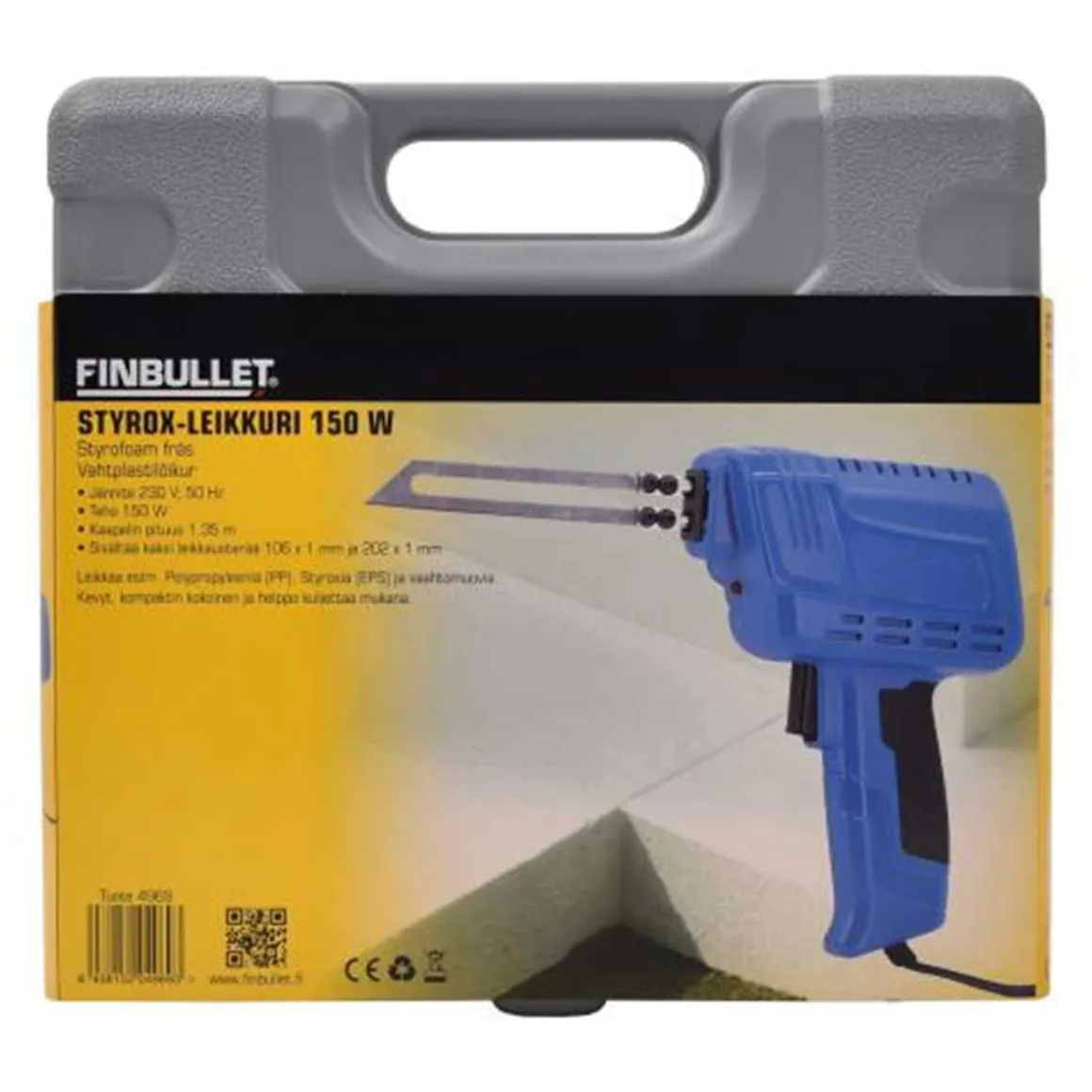 FINBULLET STYROX-LEIKKURI 230V 150W