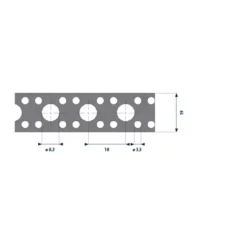 FINBULLET KIINNITYSVANNE 19X0,7MM 3M Ø 8,3MM