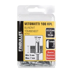 FINBULLET VETONIITTI ALUMIINI 3.2X10 MM 100 KPL