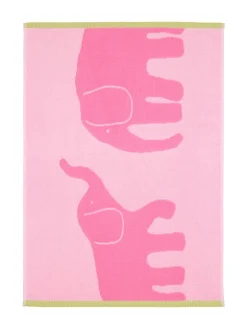 FINLAYSON KÄSIPYYHE ELEFANTTI VAPAA 50X70CM PINKKI/VIHREÄ