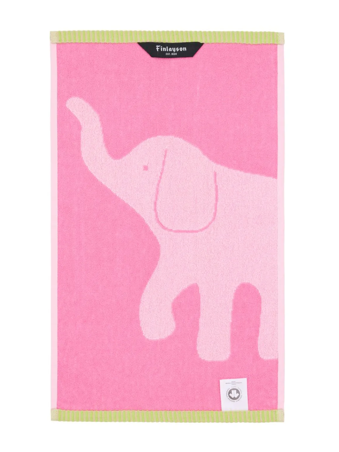 FINLAYSON KÄSIPYYHE ELEFANTTI VAPAA 30X50CM PINKKI/VIHREÄ