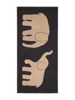 FINLAYSON KYLPYPYYHE ELEFANTTI VAPAA 70X150CM HARMAA/BEIGE