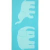 FINLAYSON KYLPYPYYHE ELEFANTTI VAPAA 70X150CM TURKOOSI-ORANSSI