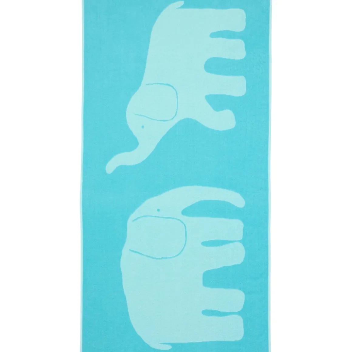 FINLAYSON KYLPYPYYHE ELEFANTTI VAPAA 70X150CM TURKOOSI-ORANSSI