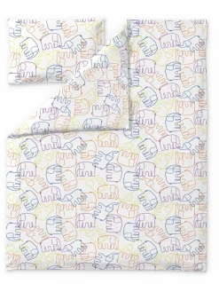FINLAYSON PUSSILAKANASETTI ELEFANTTI VILLI MULTI/VA 120X160+40