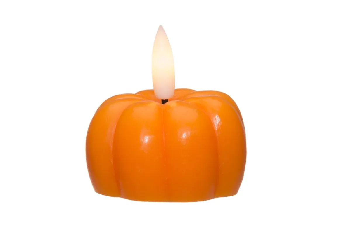 FINNLUMOR HALLOWEEN LED KURPITSA 3D LIEKILLÄ 5,5X6 CM